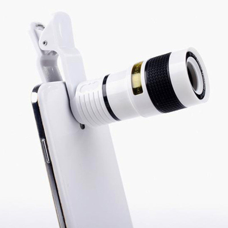 Mobile Phone Telephoto Lens 12X Zoom Optical Telescope Camera Lens with Clips For iphone 4S 5S 6S 7 All Phone